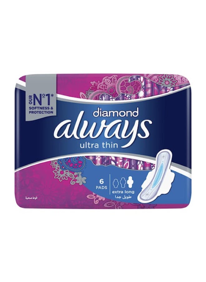 Always - Ultra Thin Diamond With Wings, 6 Pads - Image 1