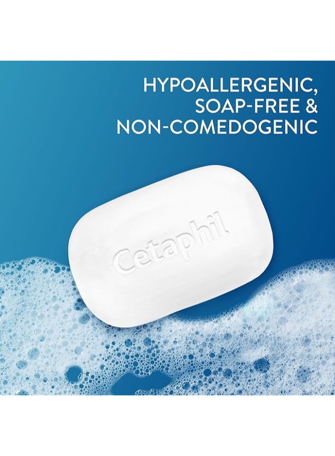 Cetaphil Gentle Antibacterial Cleansing Bar For Combination To Oily Skin Sensitive Skin A Mild Non-Soap Cleansing Bar Specially Formulated To Provide Both Gentle Skin Cleansing And Antibacterial Benefits, For Face And Body 127grams  - Image 2