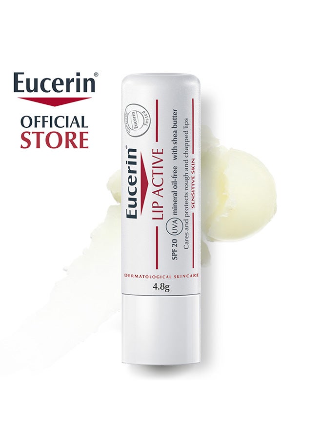 Eucerin Lip Active Balm With Dexpanthenol And Vitamin E,Ph5 For Dry And Dehydrated Lips 4.8grams - Image 1