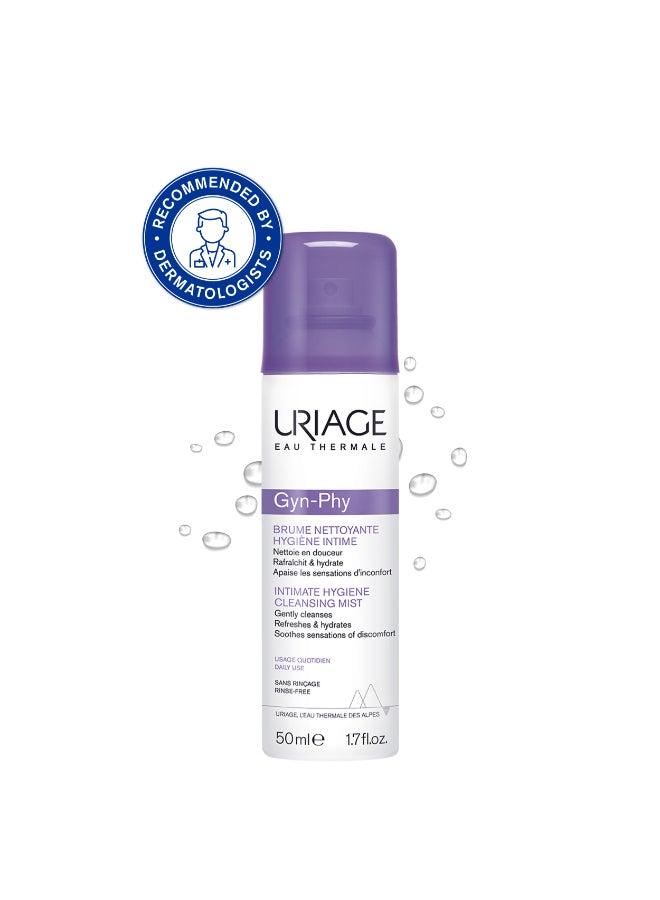 Uriage Intimate Hygiene Cleansing Mist with Thermal Water - Refreshing Feminine Care Spray - 50ml 50ml - Image 1