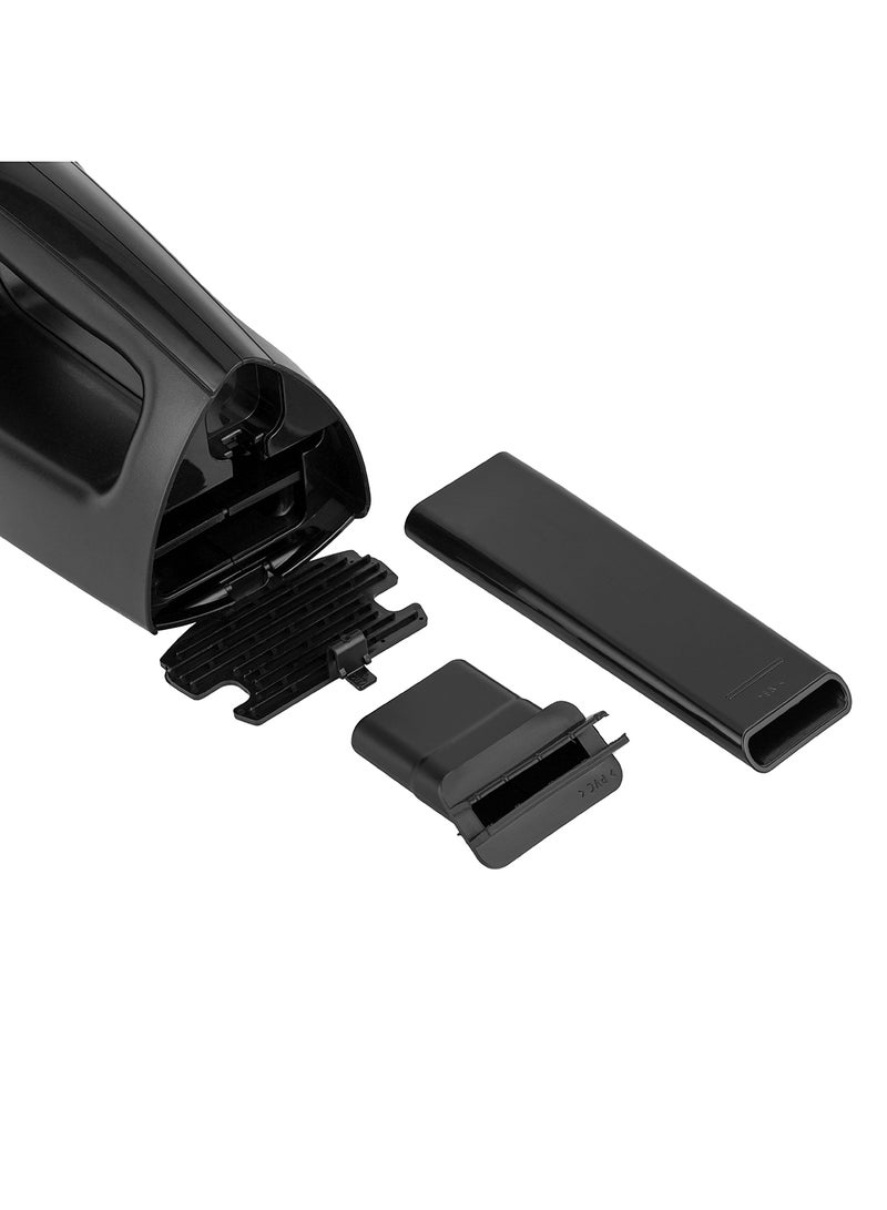 GEEPAS - Vacuum Cleaner| Rechargeable And Handheld, Wet & Dry 400 ML Dust Bag Capacity With LED Indicator Light| Lithium Technology Low Noise| Crevice Nozzle, Small Brush And Wall Mount Bracket| HEPA Filter| Home And Office Use 0.4 L 75 W GVC19015UK Black/White - Image 1
