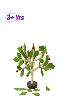 Generic Children Montessori Learning Education Wooden Toys Early Learning Table Tree Game Creature Blocks 3 Years  - Image 1