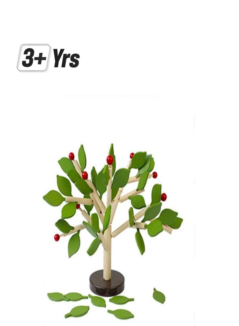Children Montessori Learning Education Wooden Toys Early Learning Table Tree Game Creature Blocks 3+ Years  - Image 1