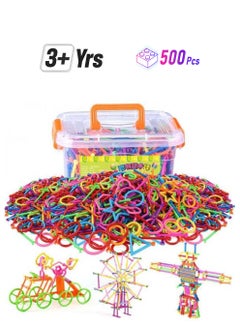 Generic 500-Piece Color Connector Building Blocks Kit Durable And Sturdy-Assorted, 500  - Image 1