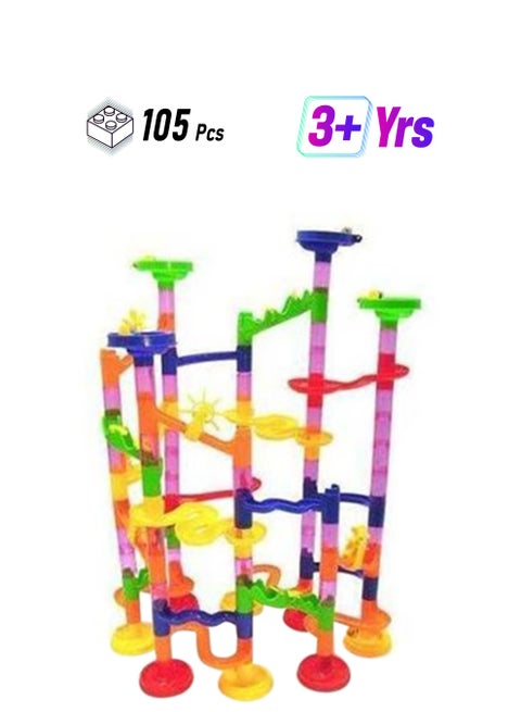 105-Piece DIY Maze Balls Track Building Blocks Pipeline Toys For Children 105