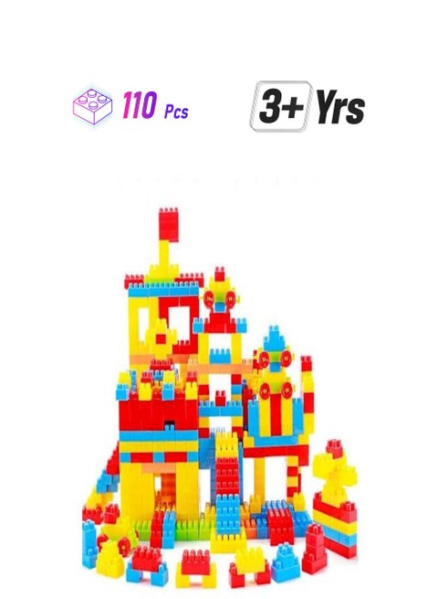 110-Piece Colorful Learning Educational Construction Engineering Kits 3+ Years 110
