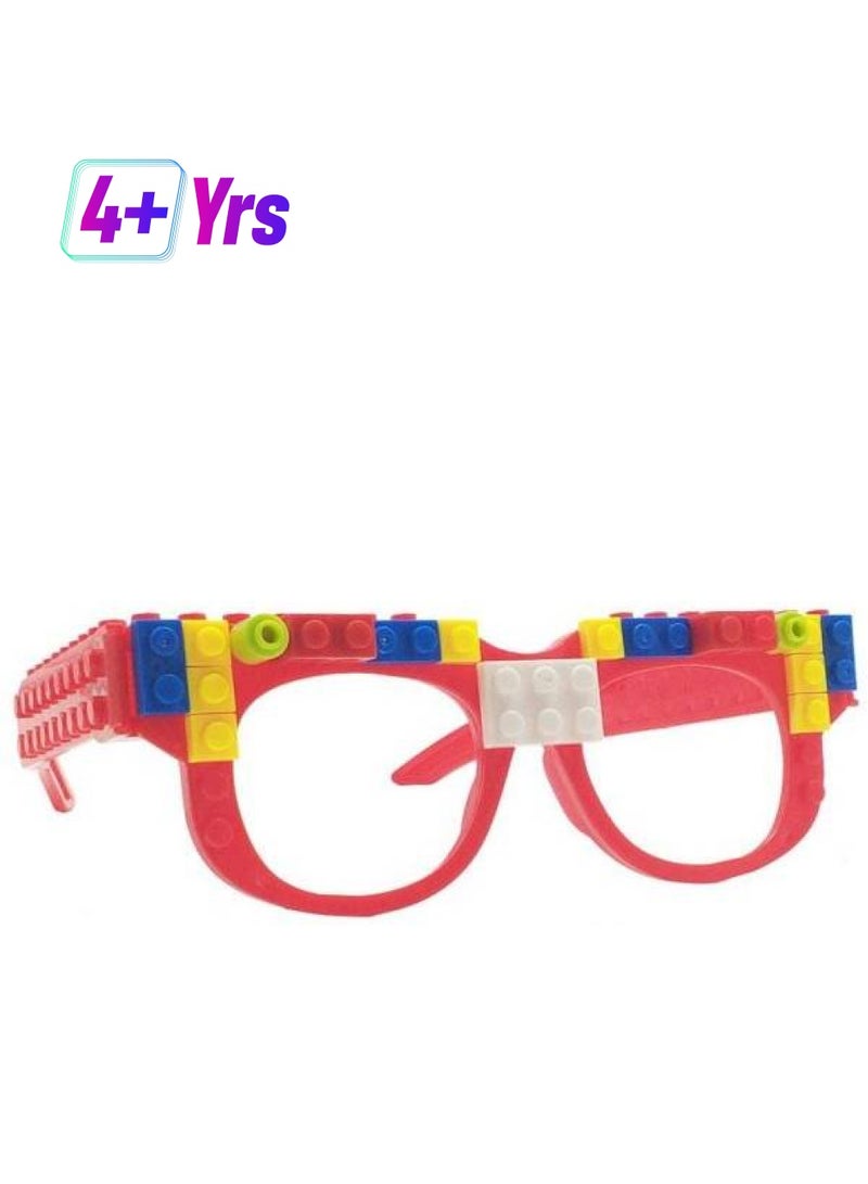 Block Glasses Figure DIY Kids Toy 4+ Years - Image 1