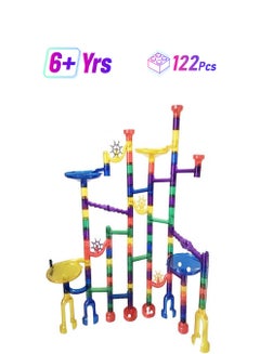 122Pcs Marble Run Toy Marble Game Building Blocks 122
