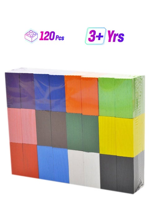 Colorful Assembling Building Blocks Dominoes Early Education Toys For Children 120