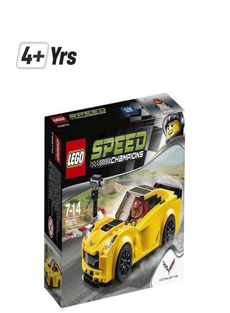 ليغو لعبة سيارة شيفروليه كورفيت Z06 سبيد تشامبيونس 75870 أكبر من 4 سنوات - Image 1