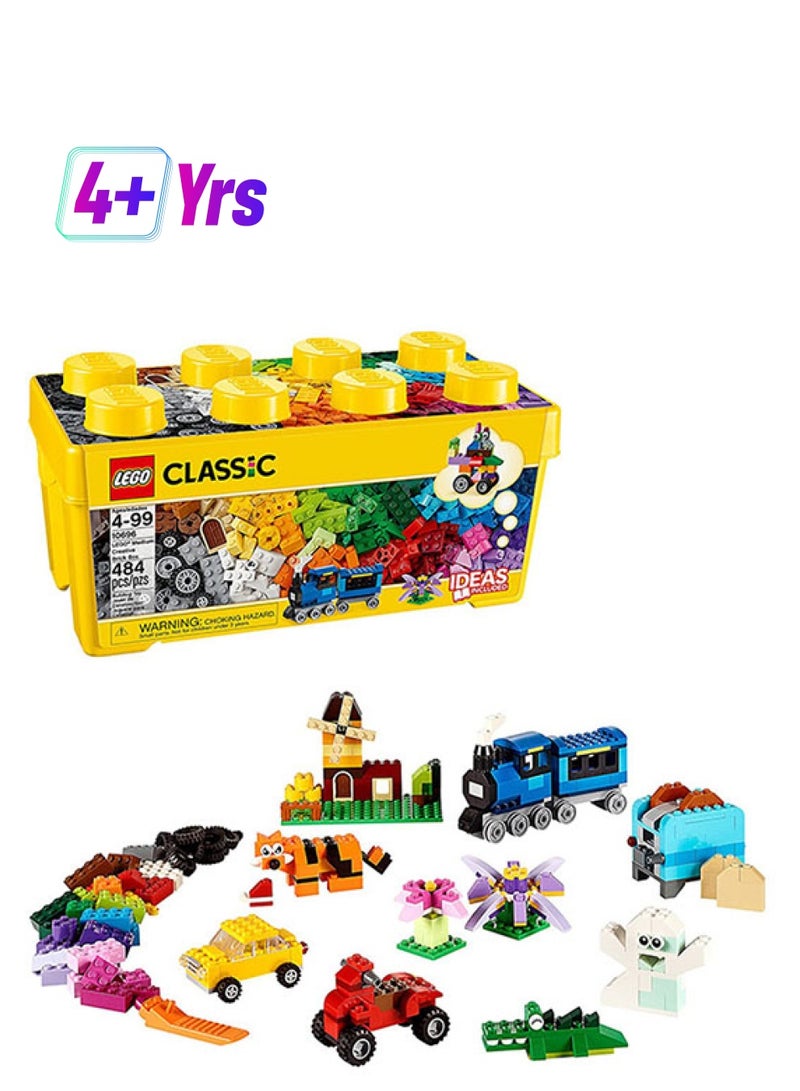LEGO 10696 Classic Medium Creative Brick Box Building Set 484 4+ Years  - Image 1