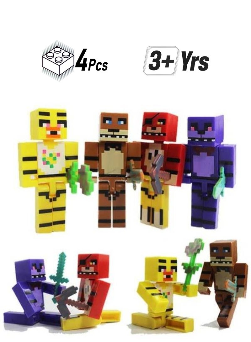 4-Piece Five Nights At Freddy's Model Building Block Set 4 - Image 1