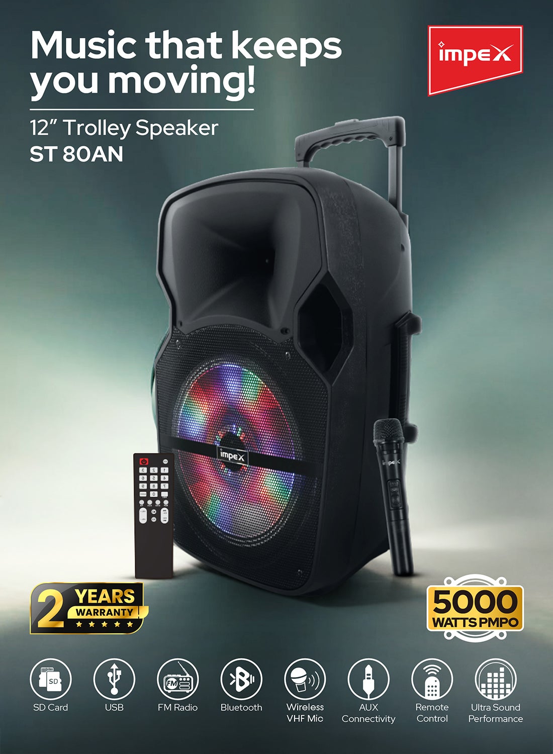 Top impex trolley speaker st 80 an Outlet