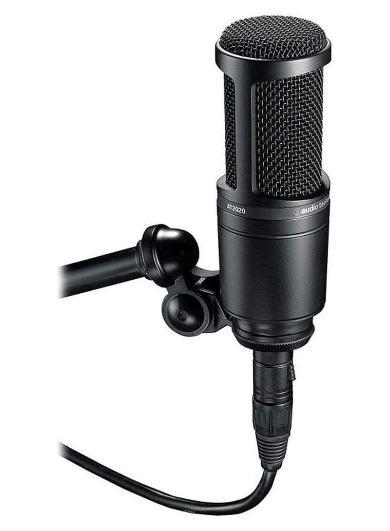 audio-technica AT2020 Cardioid Condenser Microphone AT2020 Black - Image 1