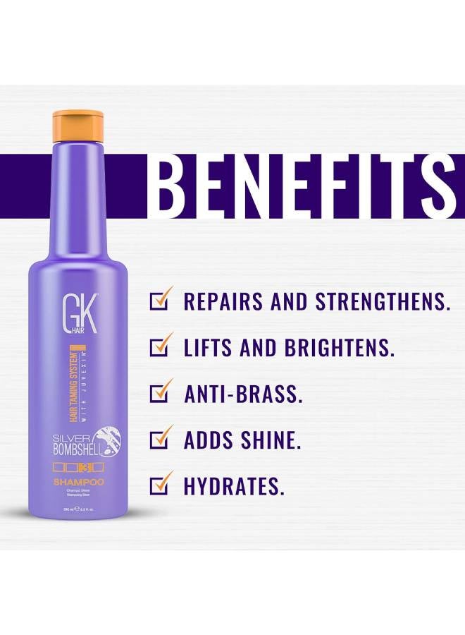 GK Hair Silver Bombshell Shampoo 280ml  - Image 2