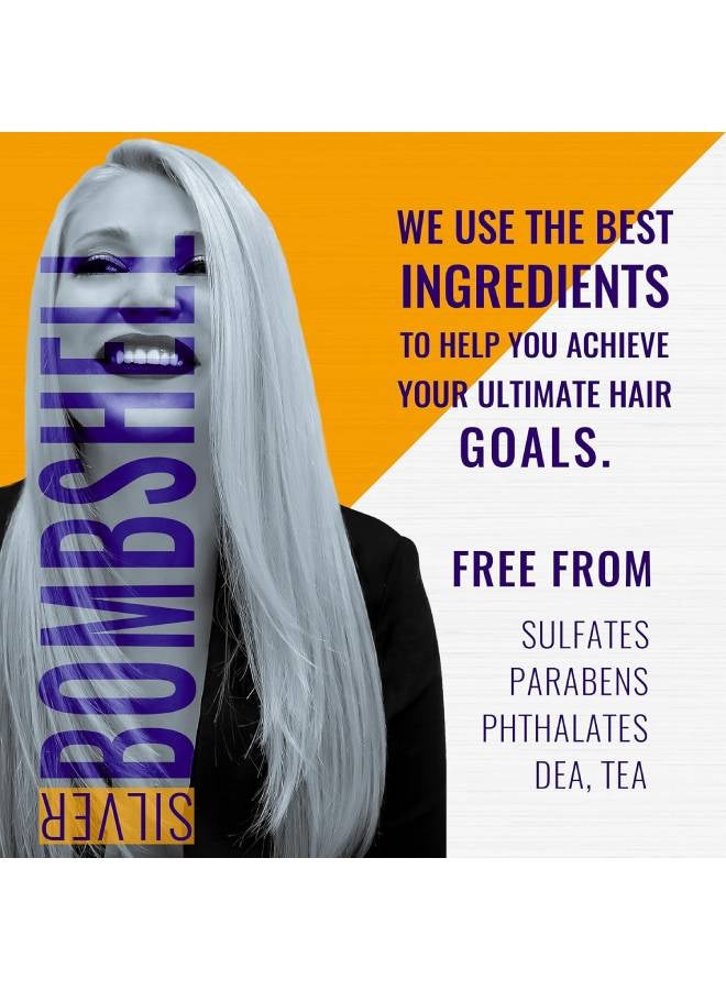 GK Hair Silver Bombshell Shampoo 280ml  - Image 4