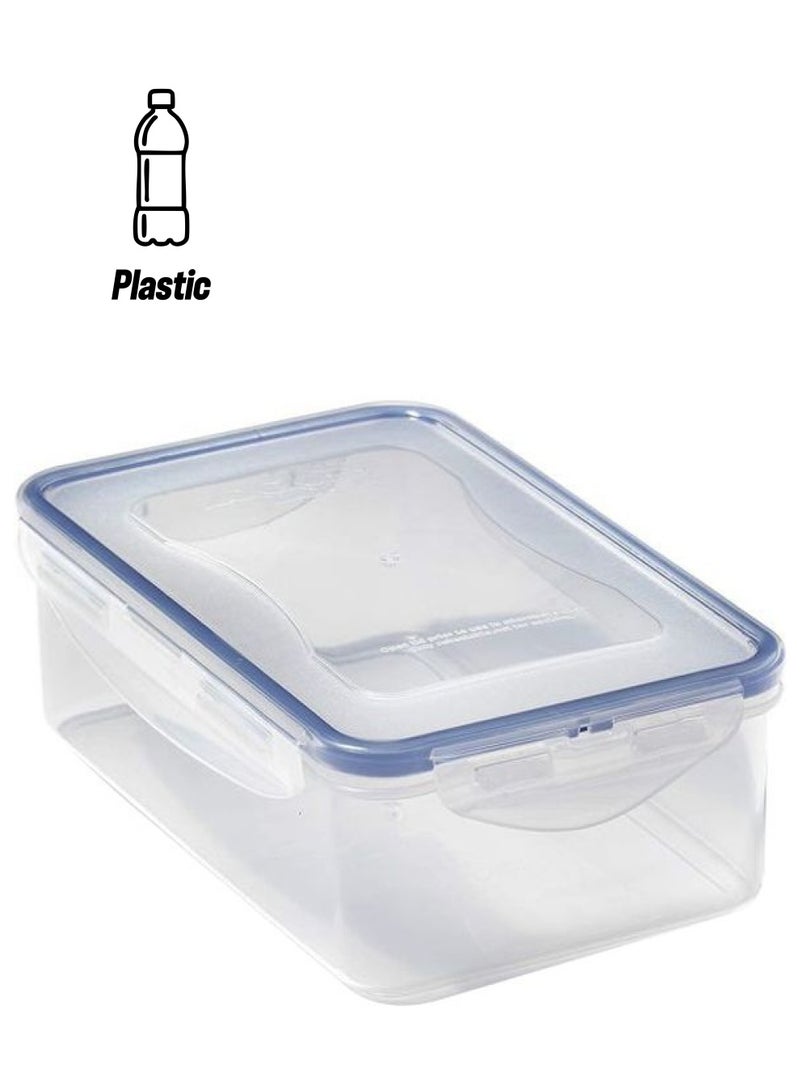LocknLock Rectangular Food Container Clear/Blue 350ml - Image 1
