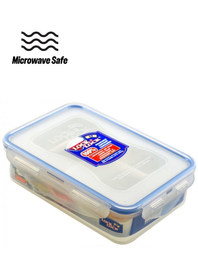 لوك اند لوك وعاء طعام بورتفوليو مقسم إلى أقسام داخلية شفاف/أزرق