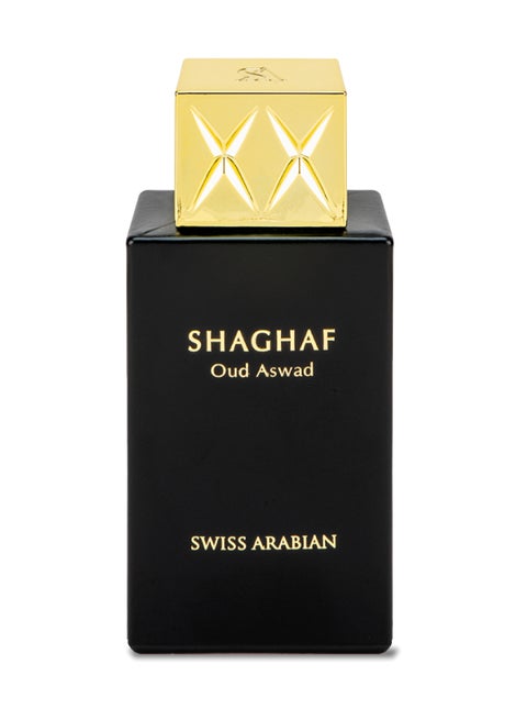 Shaghaf Oud Aswad Eau de Parfum, 75ml, Premium Quality Perfume, Women and Men’s Fragrance, Oriental, Woody Luxurious Blend Perfumes for Men and Women 75ml