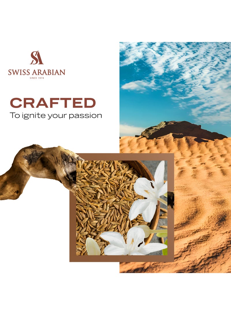 SWISS ARABIAN Shaghaf Oud Aswad Eau de Parfum, 75ml, Premium Quality Perfume, Women and Men’s Fragrance, Oriental, Woody Luxurious Blend Perfumes for Men and Women 75ml - Image 5