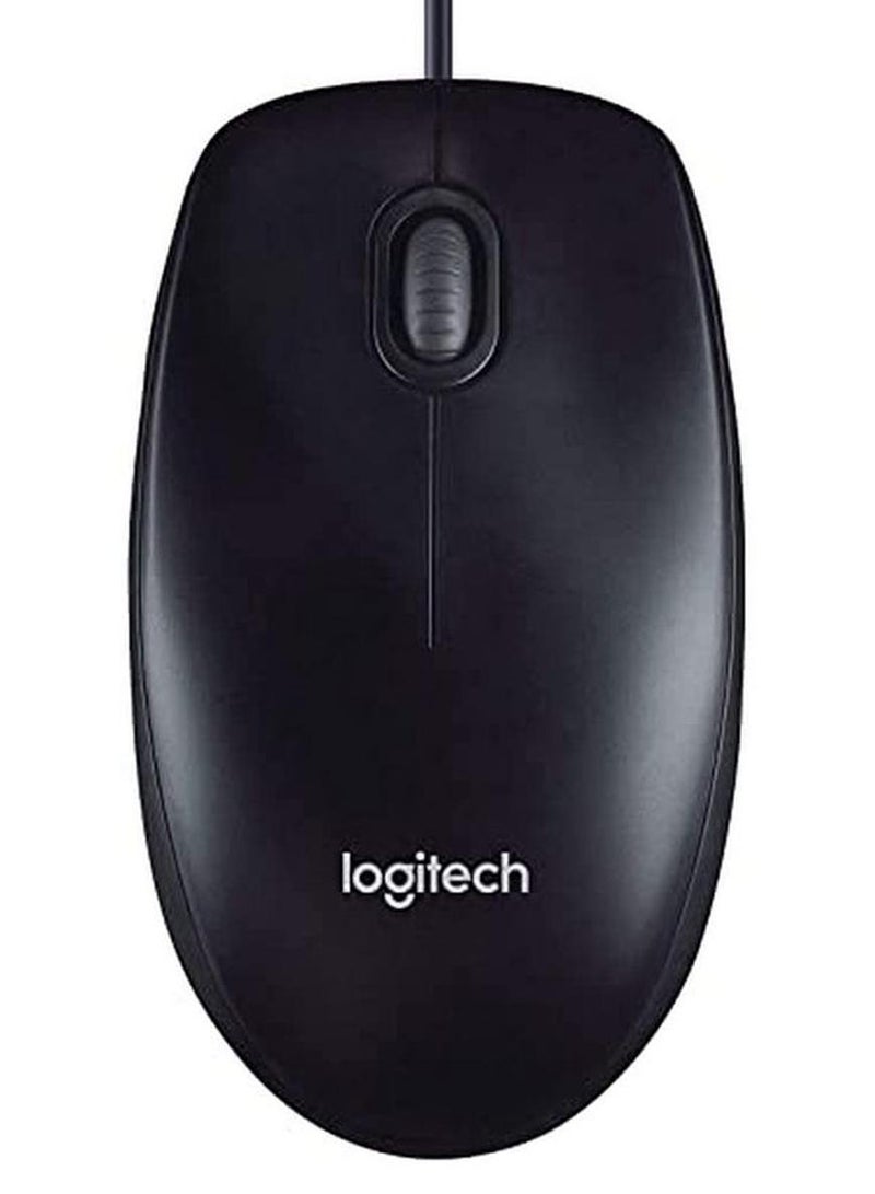 Logitech M90 Full-size Corded Mouse Black - Image 1