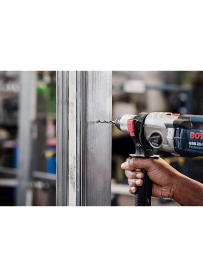 بوش مجموعة لقم مثقاب ملتوية بوينت تك من الفولاذ عالي السرعة من 10 قطع فضي 3مم - Image 3