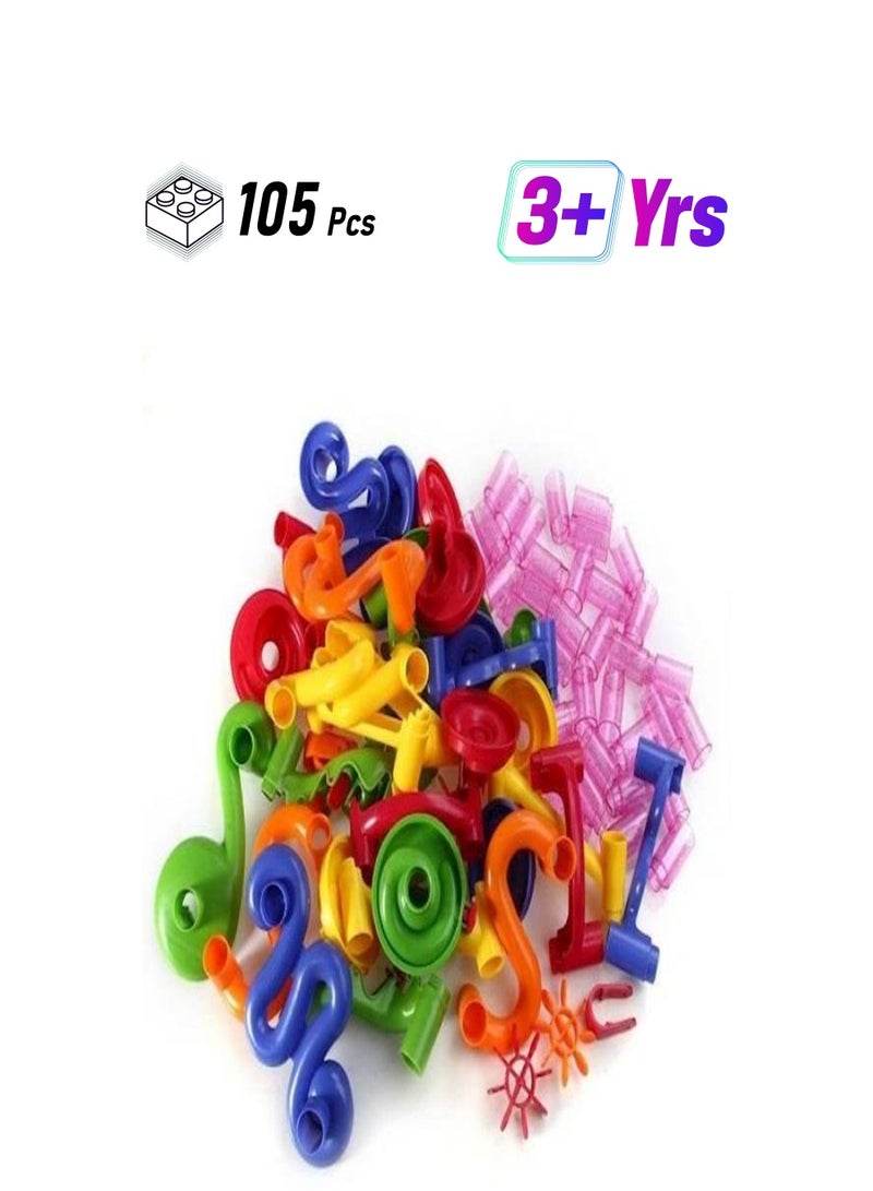 105-Piece Marble Race Track Building Blocks Set 105 - Image 1
