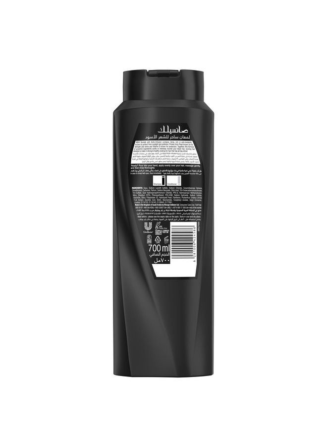 Sunsilk - Black Shine Shampoo For Long Lasting Black Hair With Amla Pearl Protein And Vitamin E 700ml - Image 1