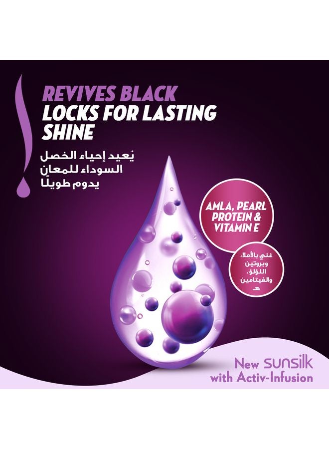 Sunsilk - Black Shine Shampoo For Long Lasting Black Hair With Amla Pearl Protein And Vitamin E 700ml - Image 1