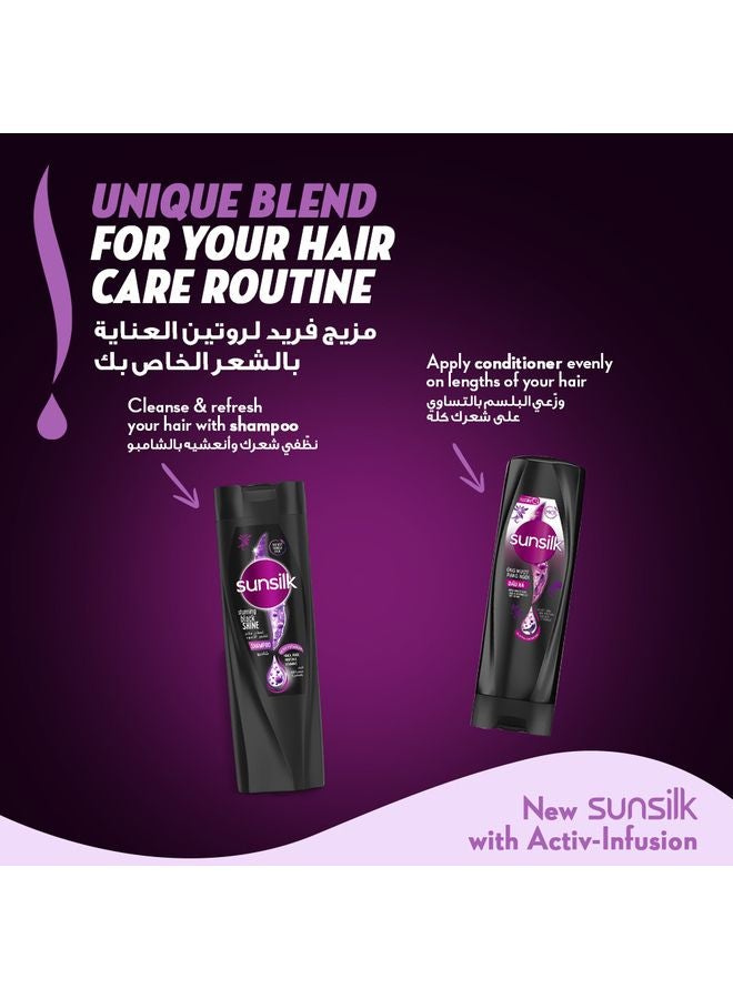 Sunsilk - Black Shine Shampoo For Long Lasting Black Hair With Amla Pearl Protein And Vitamin E 700ml - Image 1