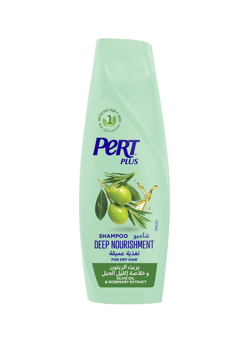 PERT PLUS Deep Nourishment Shampoo For Dry Hair With Olive Oil And Rosemary Extract Multicolour 200ml - Image 1