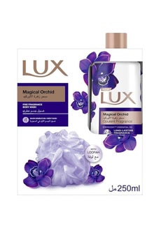 Lux Perfumed Body Wash With Loofah Magical Orchid For 24 Hours Long Lasting Fragrance 250ml  - Image 1