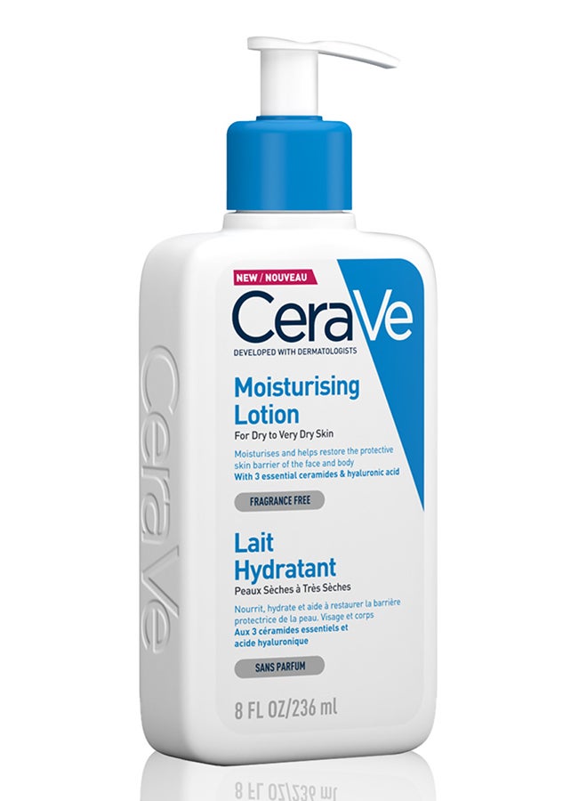 CeraVe Moisturizing Lotion For Normal To Very Dry Skin With Hyaluronic Acid 236ml - Image 2