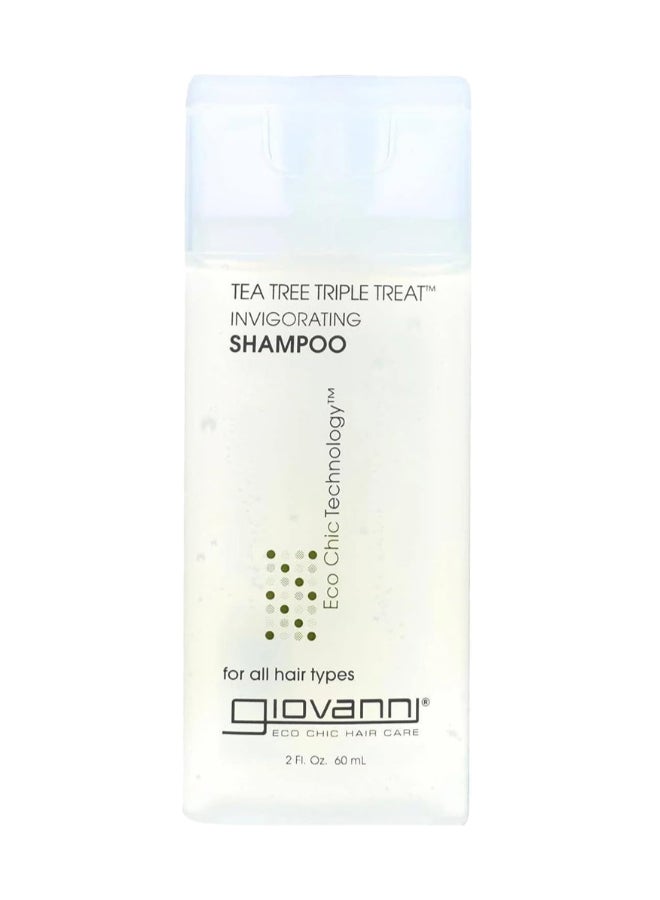 Giovanni Giovanni Tea Tree Triple Treat Invigorating Shampoo, Rejuvenation For Hair And Scalp 60ml  - Image 1