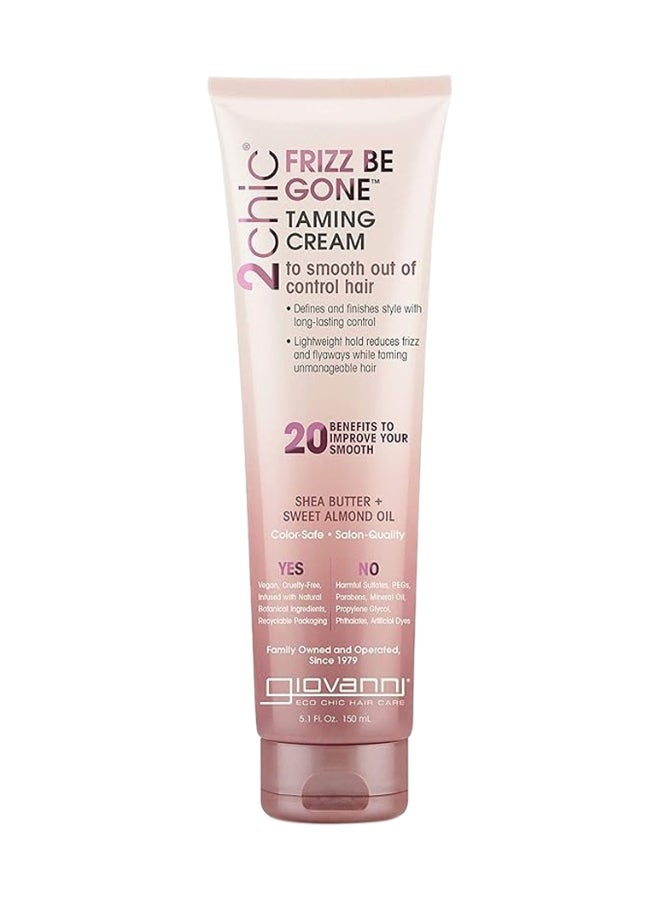 Giovanni Giovanni 2Chic Frizz Be Gone Taming Cream, Infused With Shea Butter & Sweet Almond Oil, Smooth Unmanageable Hair 150ml  - Image 1