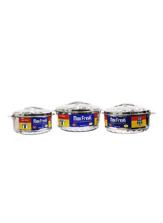 Stainless Steel Casserole Set Silver