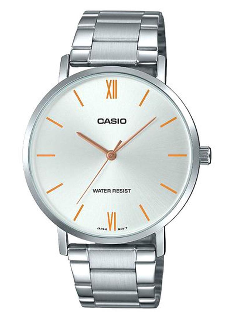 CASIO Men's Enticer Analog Watch MTP-VT01D-7BUDF - 40 mm - Silver - Image 1
