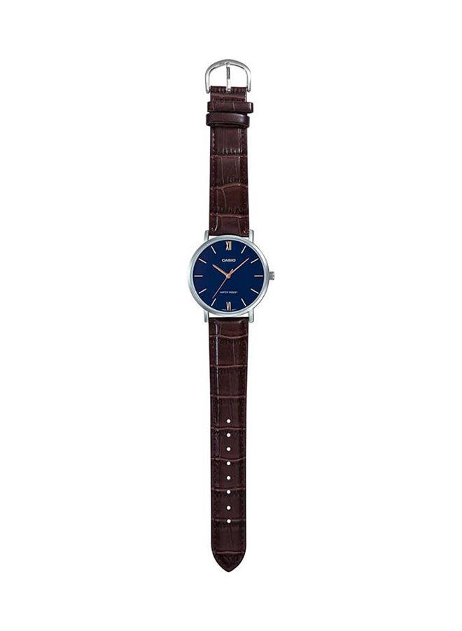 CASIO Men's Enticer Water Resistant Analog Watch MTP-VT01L-2BUDF(A1616) - 40 mm - Brown - Image 5