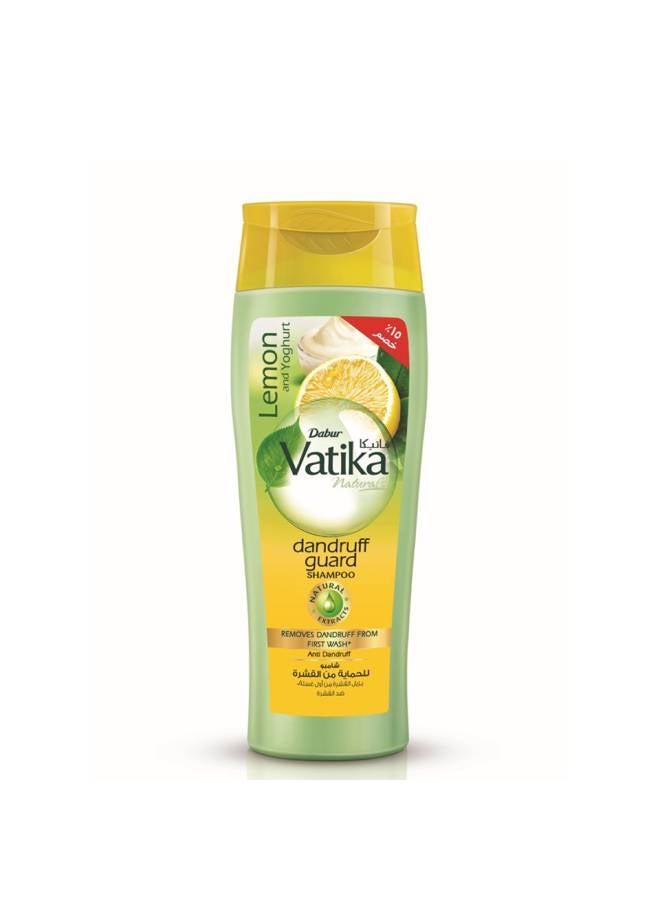 Vatika Naturals Dandruff Guard Shampoo Lemon & Yoghurt | with Natural Extracts Removes Dandruff From First Wash 360.0ml