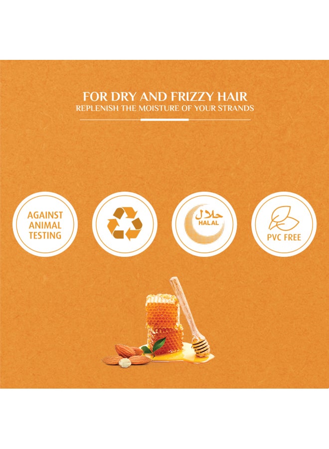 Dabur - Vatika Naturals Mositure Treatment Shampoo 360 ml + 15 % OFF | Almond & Honey Smoothens, Adds Shine & Manageability For Dry, Frizzy & Coarse Hair 360.0ml - Image 1