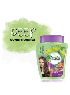Dabur Vatika Naturals Deep Conditioning Hammam Cream | With Olive, Almond & Henna; Silky & Shiny Hair 225grams  - Image 2