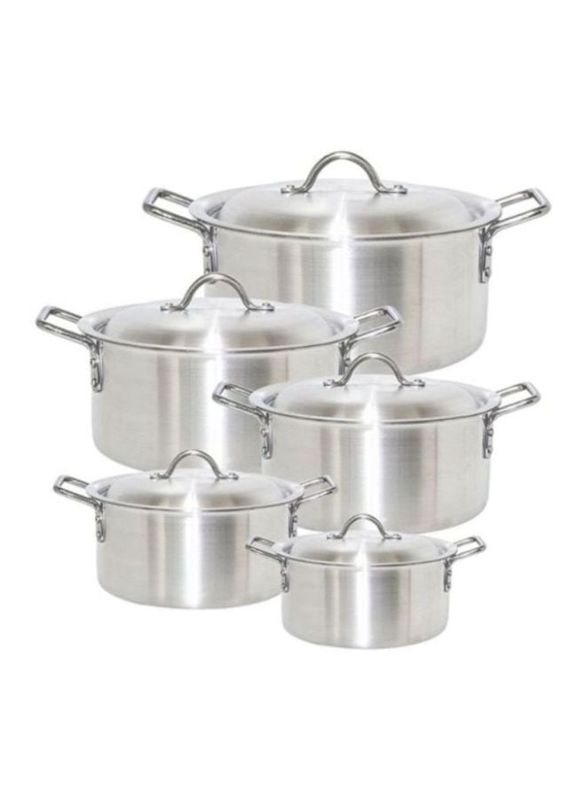 اي ار تي سي طقم أدوات طهي من الألومنيوم مكوّن من 10 قطع فضي 35سم - Image 1