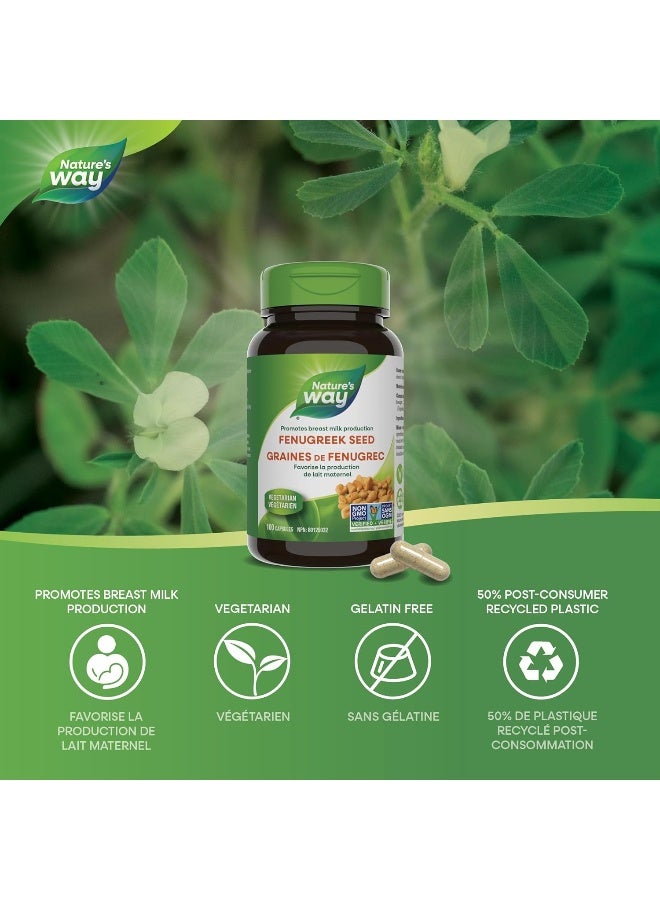 Nature's Way - Fenugreek Seed Dietary Supplement - 100 Capsules - Image 1