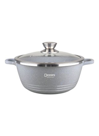 Granite Non Stick Casserole Pot With Lid Gray 24cm - pnsku/N23347546A/45/_/1739788824/1df91a4a-8915-4ad7-8db3-7bc170e6f753