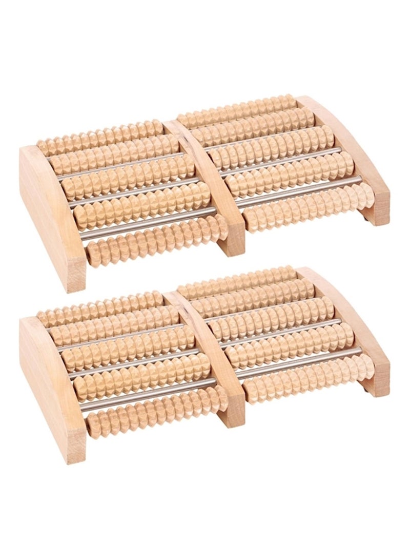 Canoe 2-Piece Wooden Foot Massager  - Image 1