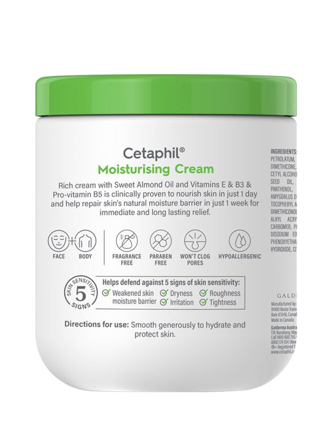 Cetaphil Moisturising Cream For Dry To Very Dry And Sensitive Skin White 550grams - Image 3