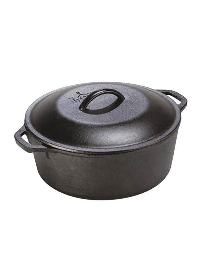 LODGE Seasoned Dutch Oven Black 11.6 x 31.9 x 26.4cm  - Image 1