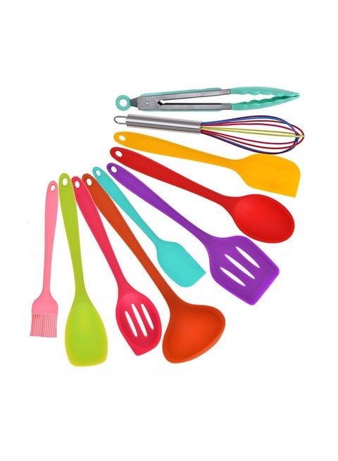 10-Piece Kitchen Utensil Multicolored 15x10x17cm