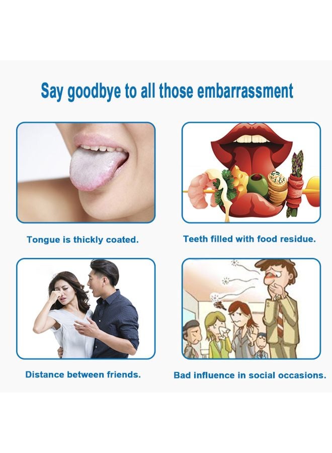 فرشاة تنظيف اللسان للعناية بالفم والأسنان فضي 0.028كيلوجرام - Image 5