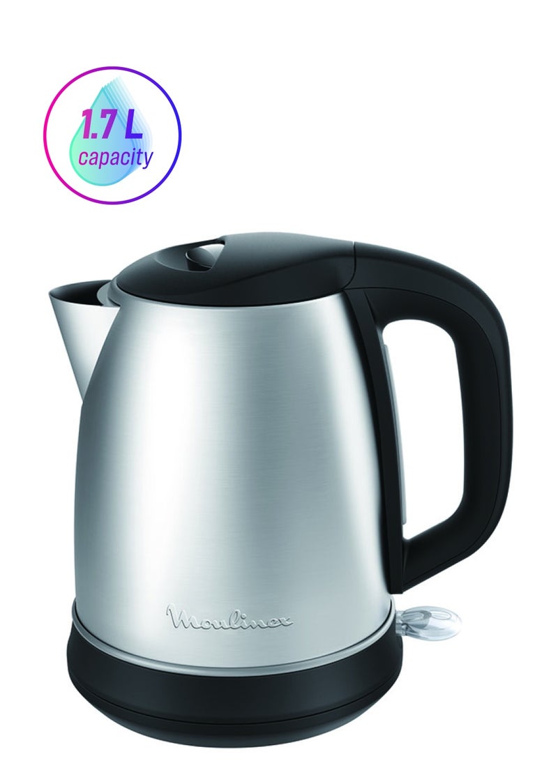 مولينكس غلاية سوبيتو تعمل بالكهرباء سعة 1.7 لتر وقدرة 2400 وات 1.7 L 2400 W BY550D27 أسود/ فضي  - Image 1